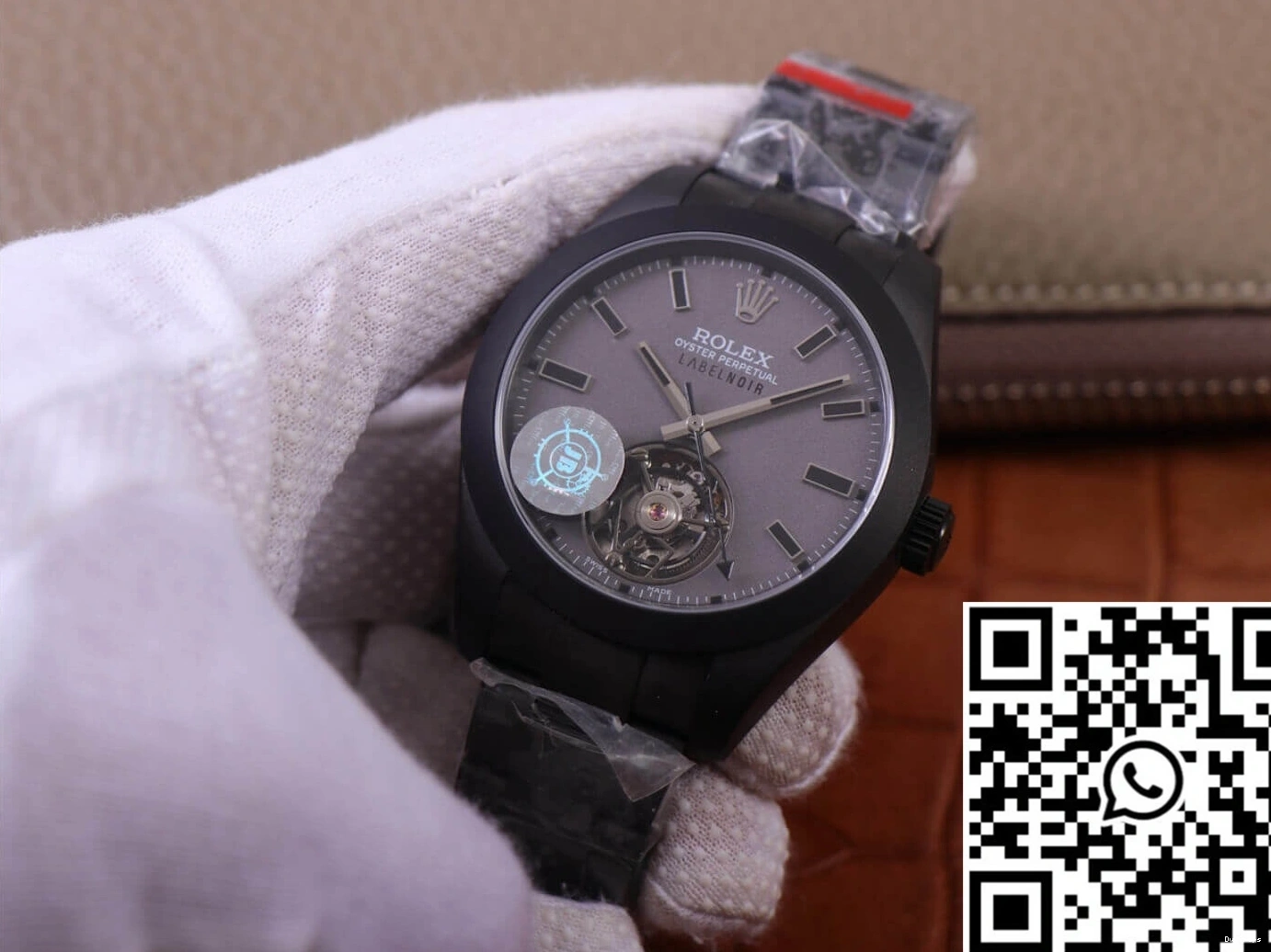 JB Rolex LNT01HS-001 Factory Milgauss Base Black case Label Design watch Replica 116400 Noir 0218